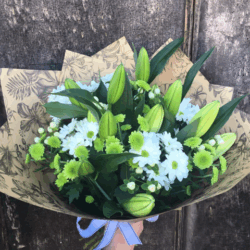 Green and White Bouquet