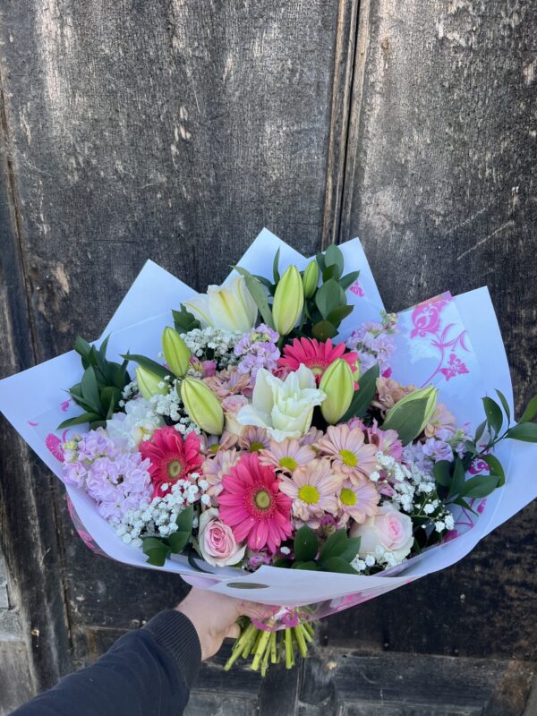 Super Dooper Pinks & Whites Bouquets (seasonal) - Image 2