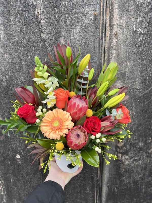 Seasonal Native With Blooms Arrangement Deluxe