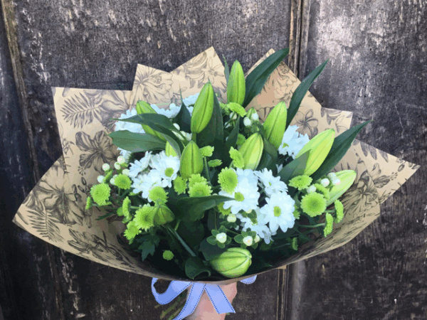 Green and White Bouquet