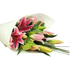 Premium Pink Oriental Lily Bunch