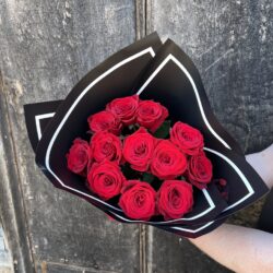 12 Premium Long Stem Red Roses