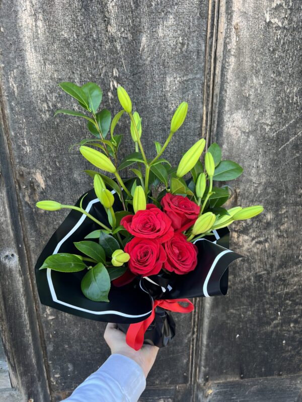 Roses and Lilly Arrangement