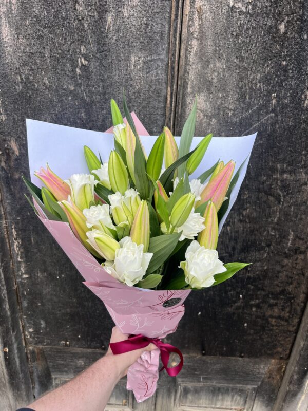 Premium Pink & White Lilly Mix - Image 2