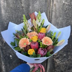 Seasonal Native With Blooms Bouquet Deluxe
