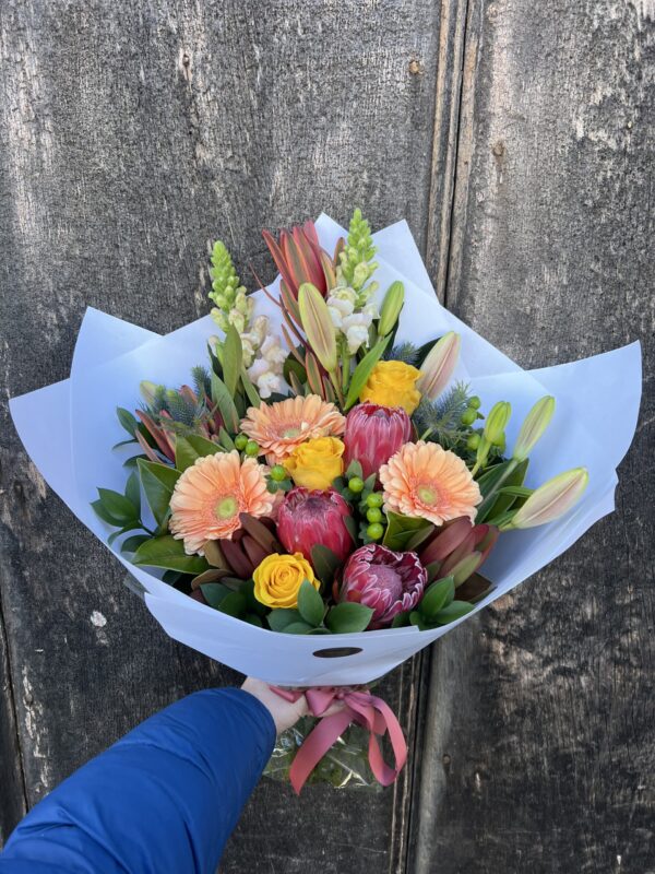 Seasonal Native With Blooms Bouquet Deluxe